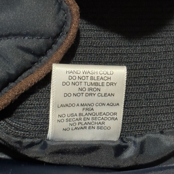 LOVE TREE Vest for Women Navy Blue with Brown Decorations Size M - Picture 9 of 10